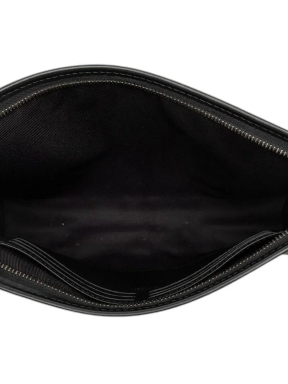 Louis Vuitton Monogram Eclipse Pochette Voyage MM Clutch Black Leather
